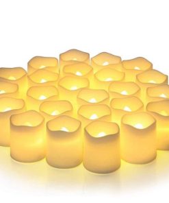 Bougies Chauffe-plat LED Lot de 24