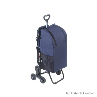 Caddie 3 roues Maximex avec siège argent mat