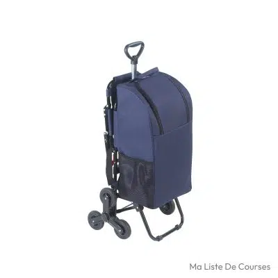 Caddie 3 roues Maximex avec siège argent mat