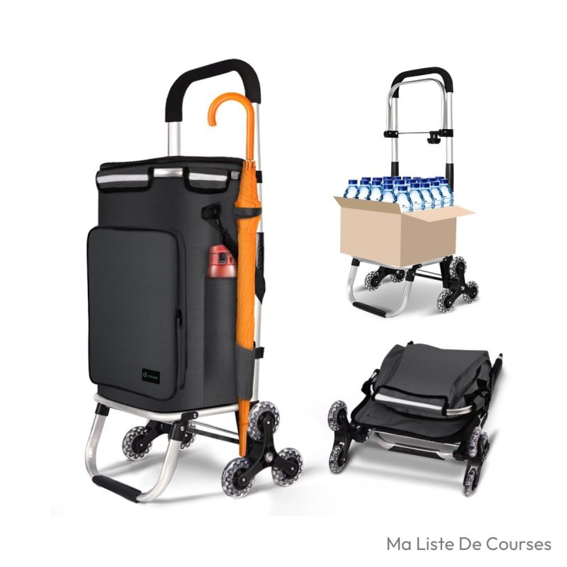 Caddie courses 6 roues VOUNOT aluminium isotherme 50 L