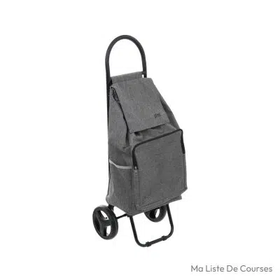 Chariot de course 2 roues 5five Simply Smart 36 L isotherme gris métal