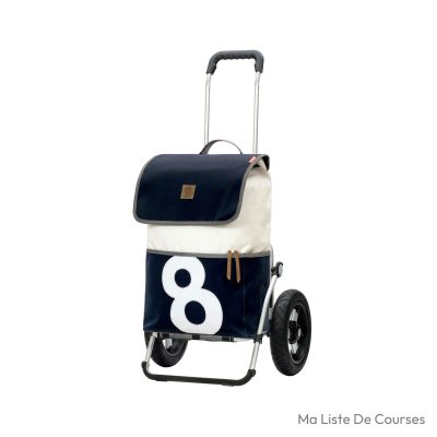 Chariot de courses premium Andersen Royal Aluminium Pliable 51 L roue 29 cm