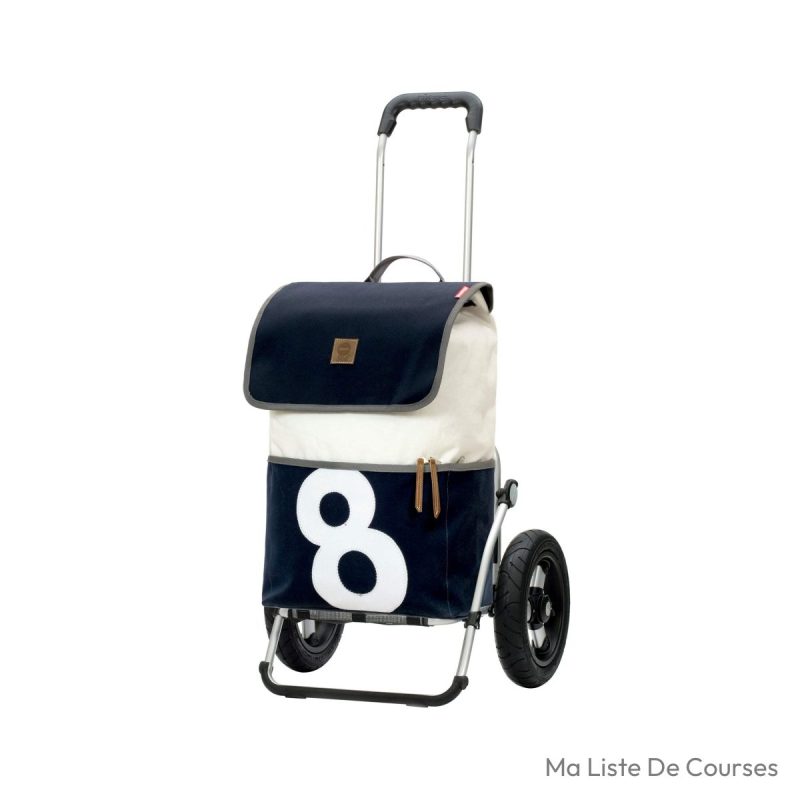 Chariot de courses premium Andersen Royal Aluminium Pliable 51 L roue 29 cm