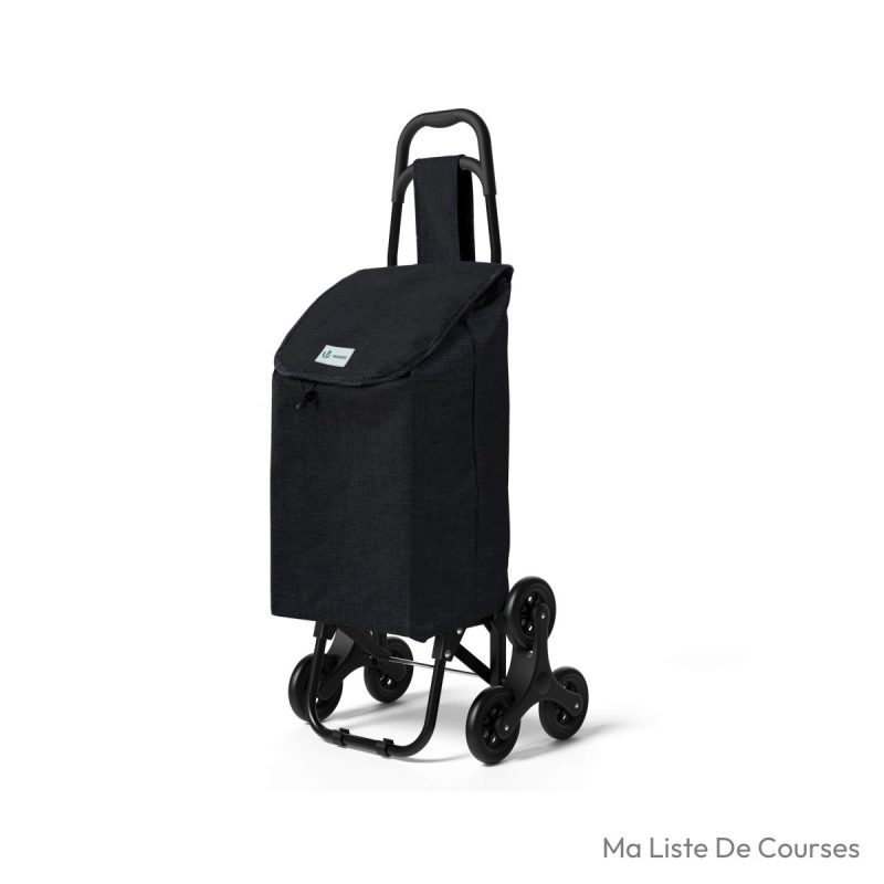 Chariot monte-escalier VOUNOT 6 roues Oxford pliable noir