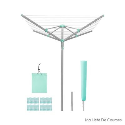 Séchoir parapluie SONGMICS LLR307EZ01 rotatif 50 m