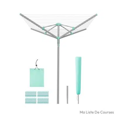 Séchoir parapluie SONGMICS LLR307EZ01 rotatif 50 m